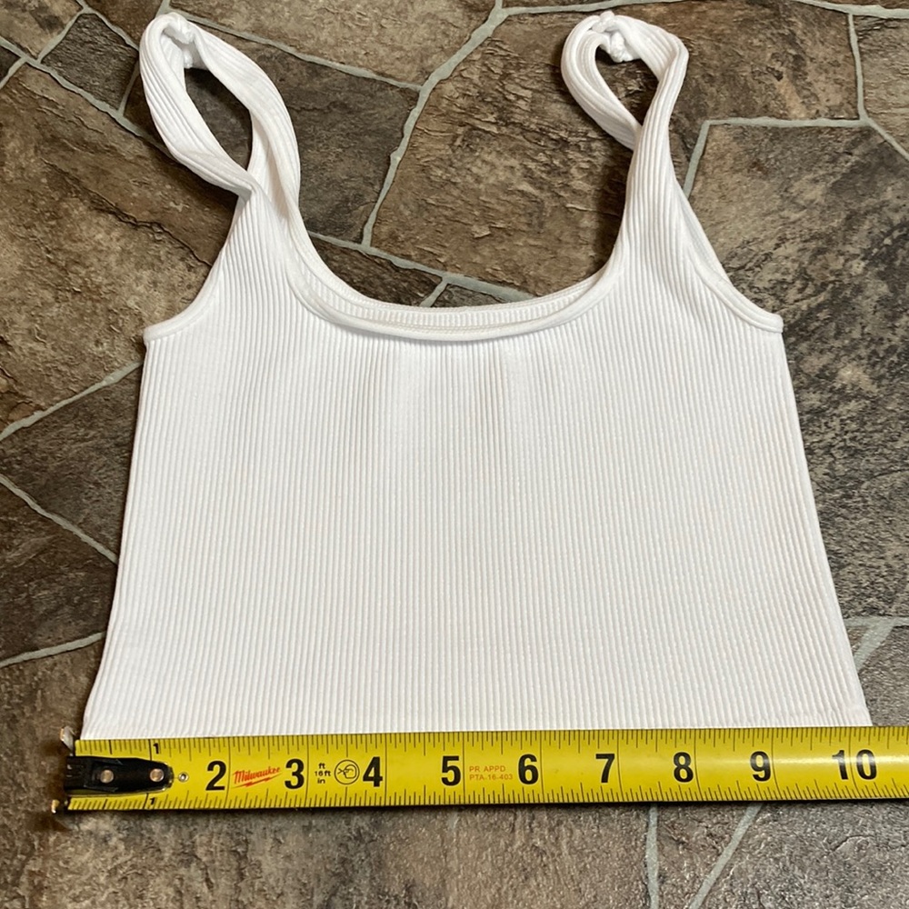 NWOT Free People Movement Happiness Runs Square Neck Crop XS/S White - Picture 7 of 11